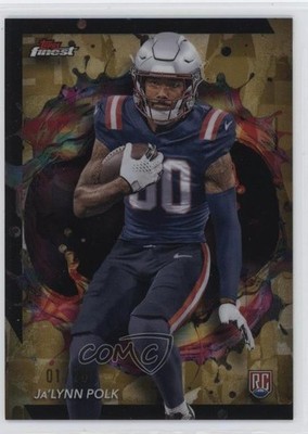 2024 Topps Finest Rare Gold Refractor 1/20 Ja'Lynn Polk #262 Rookie RC uw5
