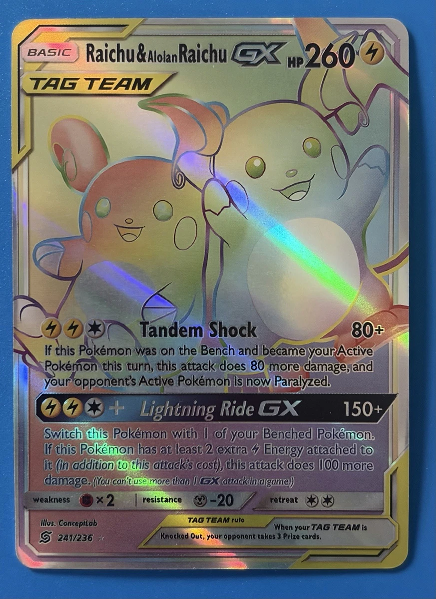 Raichu & Alolan GX Pok√©mon TCG Cards for sale | eBay