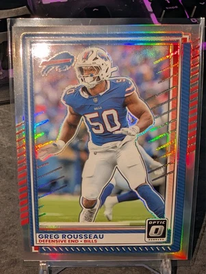 Greg Rousseau 2025 Panini Donruss Optic Holo Buffalo Bills - Bild 1 von 2