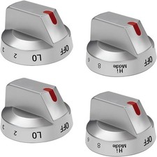 4-Pack Samsung Electric Stove Knob Replacement for NE63T8111SS/AA NE63T8311SS/AA