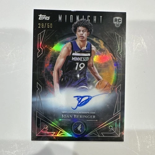 Joan Beringer 2025-26 Topps Gold Rainbow Rookie Autograph /50 Timberwolves