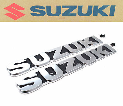 Genuine Suzuki Fuel Gas Tank Emblem & Screw Set GT185 GT250 GT380