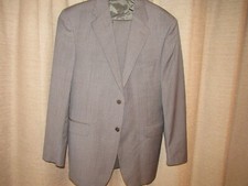 COPPLEY LORO PIANA Italy Sz 42 Suit Taupe Brown Stripe Super 110s Pants 33 x 33