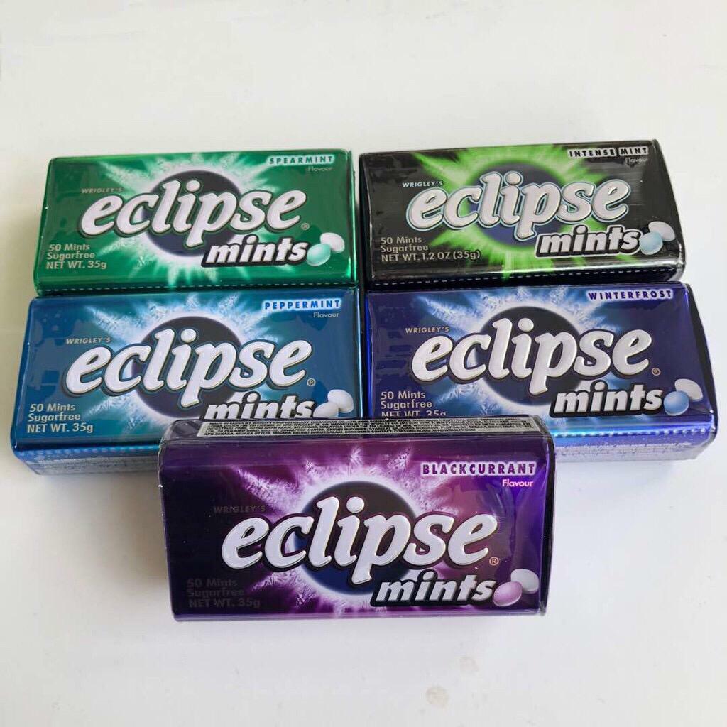 2 x WRIGLEY'S ECLIPSE MINT BREATH FRESHENER SWEET CANDY [ 50 MINTS