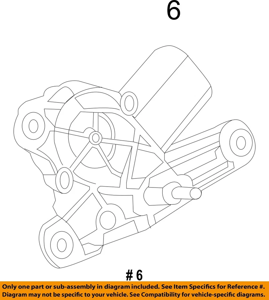 Motor de limpador de vidro traseiro usado serve: 2014 BMW X1 grau A - Imagem 4 de 4