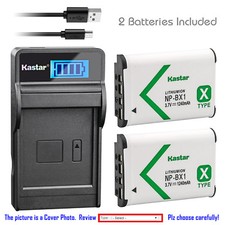 Kastar Battery LCD Charger for Sony NP-BX1 BC-CSXB Sony Cyber-shot DSC-HX60