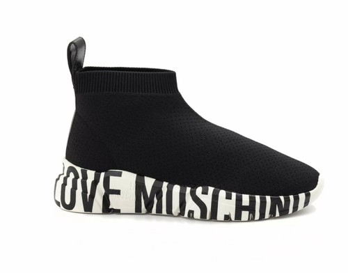 Scarpe donna Love Moschino sneaker pelle e suede bianco D22MO02 JA15314G1DI