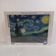 Eurographics Starry Night Vincent Van Gogh Artwork 1000 Piece Jigsaw Puzzle NEW