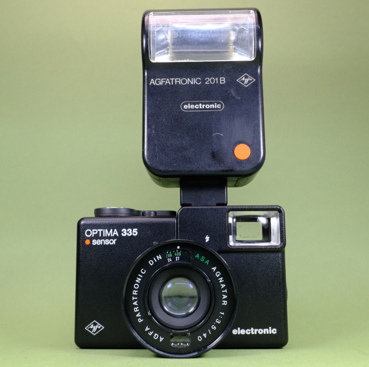 Agfa Optima Sensor 335 Electronic Compact 35mm Camera w Agfa Optima Sensor 335 Electronic Compact 35mm Camera w