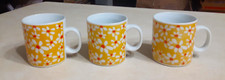 Vintage Fine Porcelain Tea Cup Set Lot MCM Floral Mini Miniature Daisy Daisies