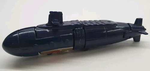 Diecast Convertible Submarine Vintage Figure Dive-Dive Gobots Blue Transforms V2