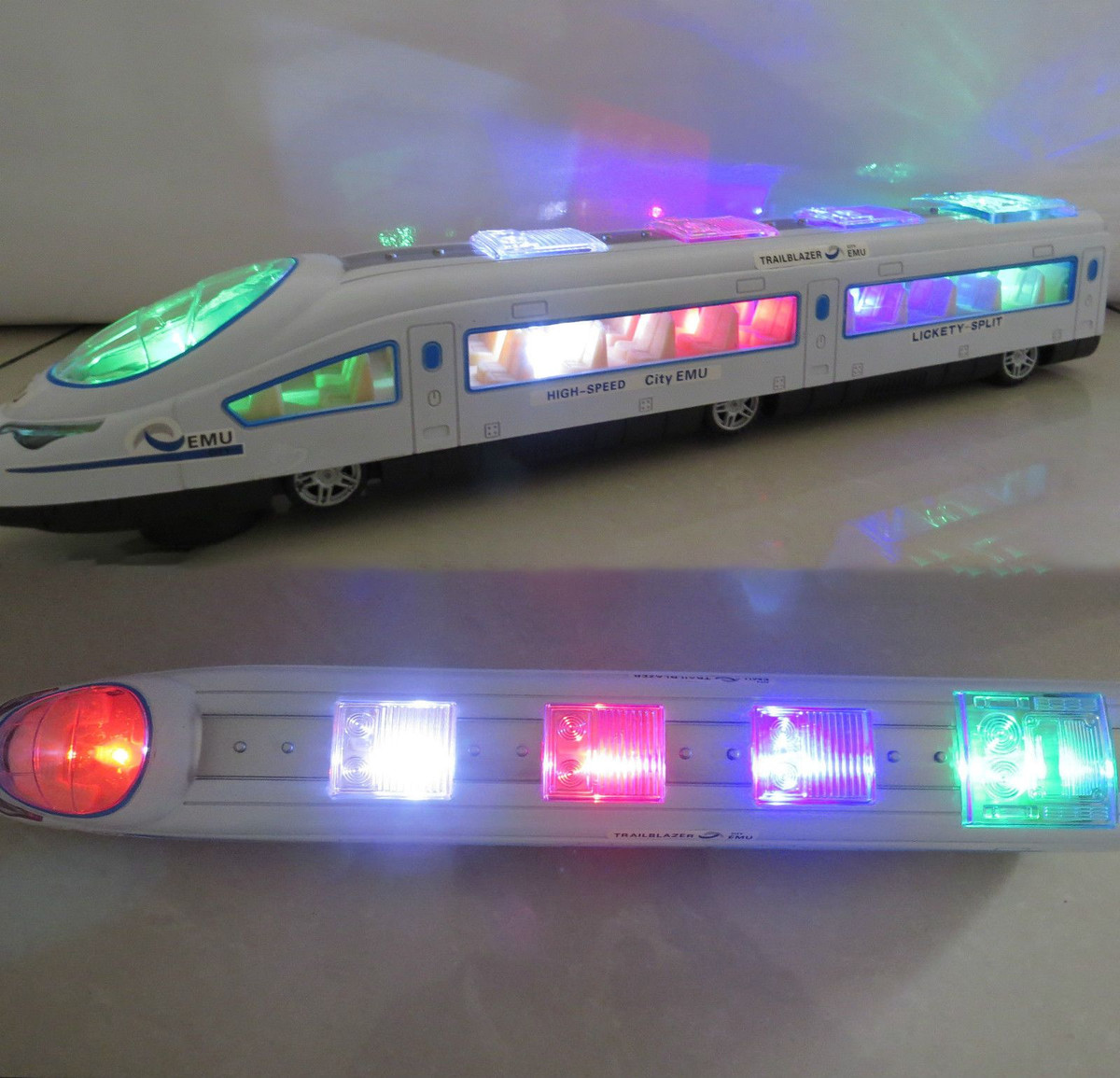 Bullet Train & Carriages - Electric Toy Lights and Sounds