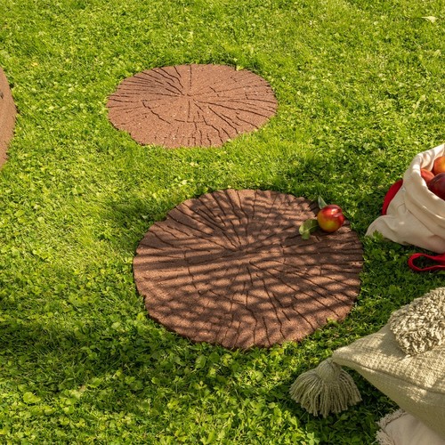 Garden Recycled Stepping Stones Scroll with LEAF design, Rubber hard wearing - Picture 39 of 44