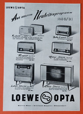 B92. Loewe Opta Stereo Radio Neuheiten Tischempfänger Werbung Reklame 1960