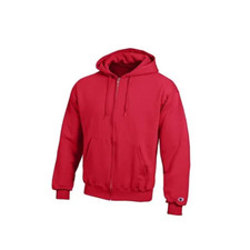 Champion Powerblend Eco Fleece Full Zip Hoodie, Scarlet, 2XL - S800 2XL SK
