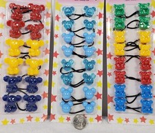 3 Packs of ELASTIC PONYTAIL HOLDER BEAD GIRL HAIR SCRUNCHIE KNOCKER BALL