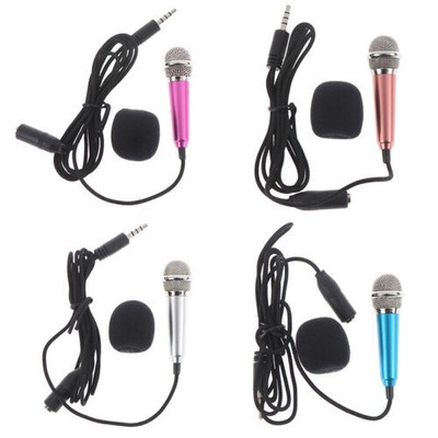 Portable Mini 3.5mm Stereo Mic Audio Microphone For The Mobile Phone Accessor-SE