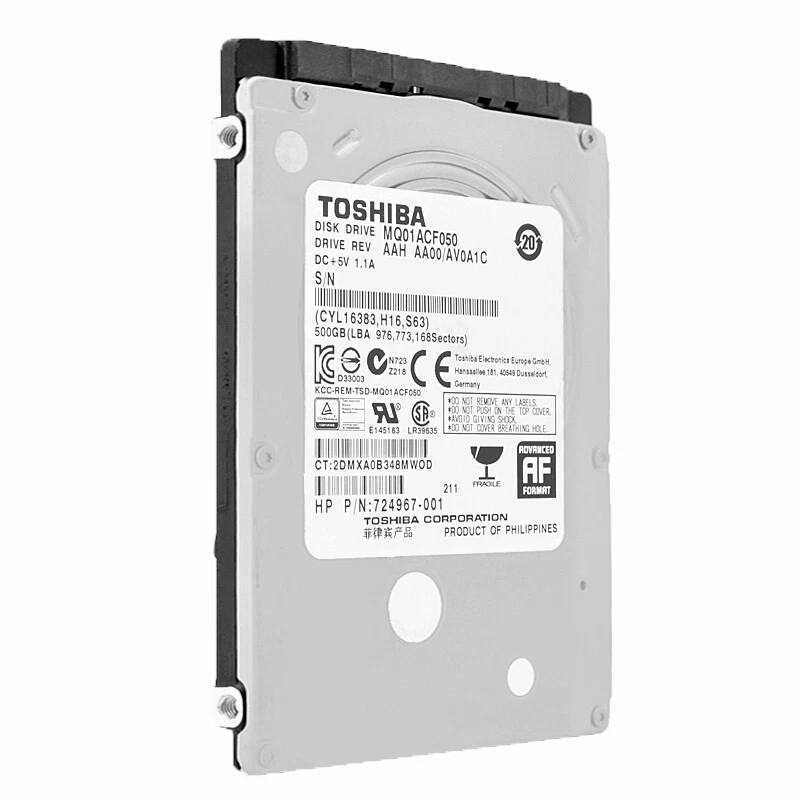 Hard Drive Toshiba MQ01ACF050 500GB 16Mb Cache 7200Rpm SATA III 2,5 " - Image 2 of 4