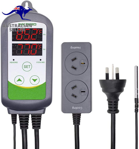 ITC Digital Wired Temperature Controller AU Plug Dual Stage Heat Cool Controller - Picture 12 of 12