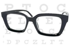 Men's Classy Elegant Sophisticated Retro READING EYE GLASSES READERS Black Frame