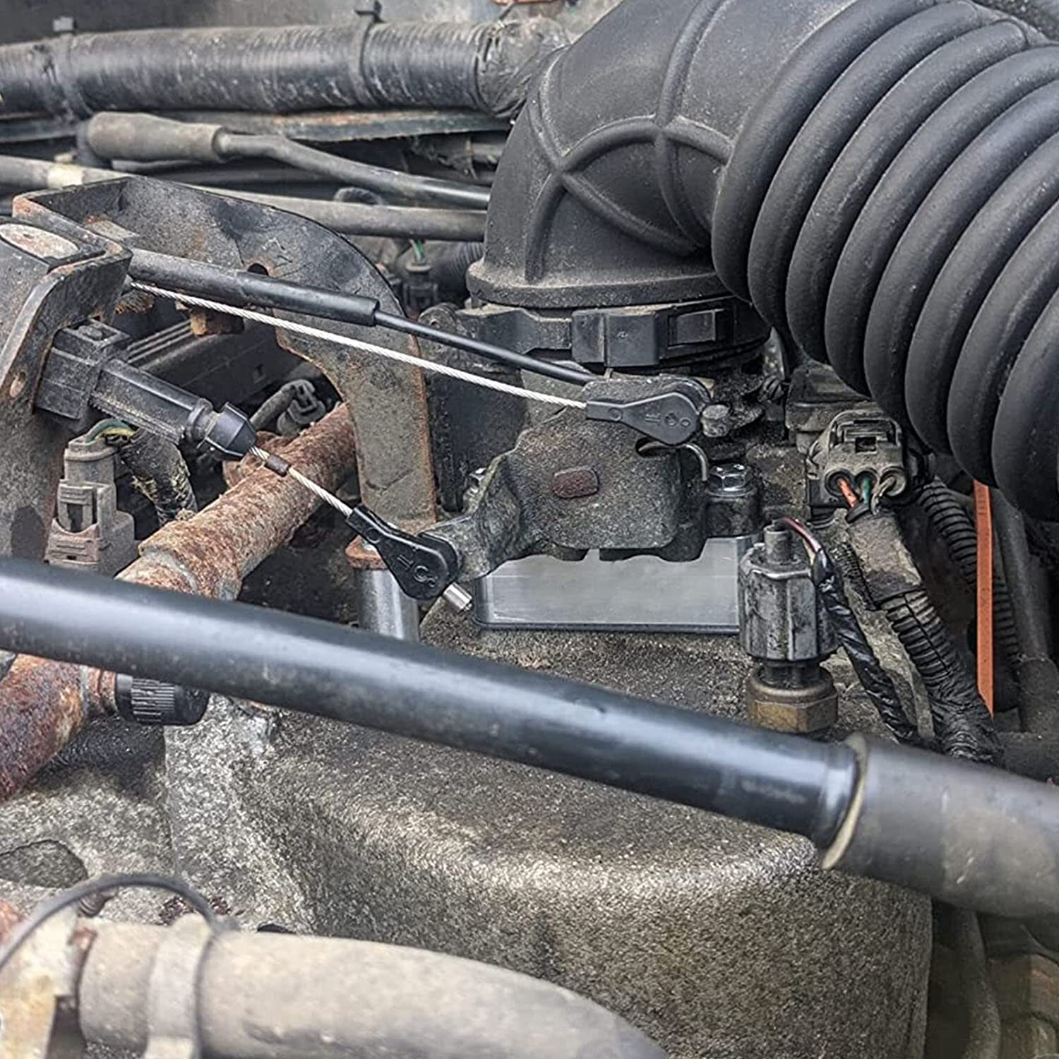 4Bolt Throttle Body Spacer for 198706 Jeep XJ YJ TJ WJ 4.0L 2.5L