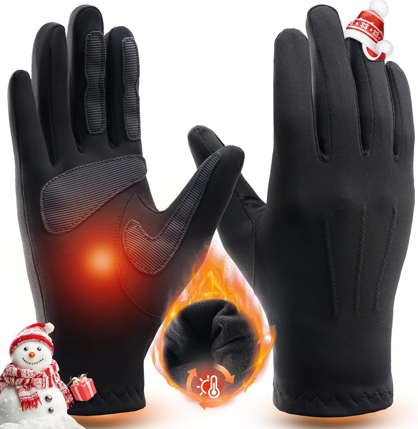 Gloves for Cold Weather Winter Gloves for Women Men Extra Stretch with Warm Soft-image