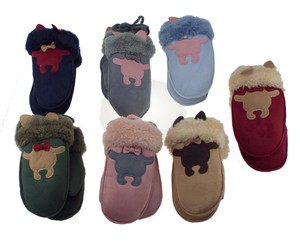 1 Paire De Moufle Bebe Fantaisie Fausse Fourrure 7 Coloris Ebay