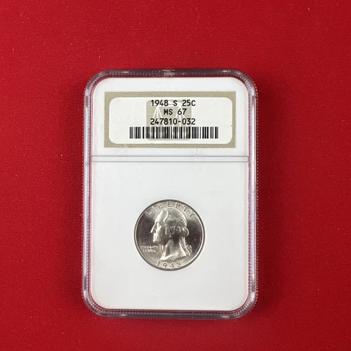 1948 S Washington Quarter NGC MS-67