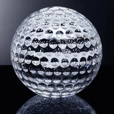 High Quality Crystal Golf Balls Paperweight 3" with Gift Box USA Seller!!