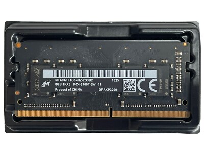 16 GB (Lot of 2x8GB) 1RX8 PC4-2400T-SA1-11 RAM memory MTA8ATF1G64HZ-2G3B2 |  eBay