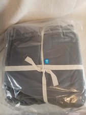SAKIAO Queen Size Bed Sheet Set Brushed Microfiber Gray 4-Piece
