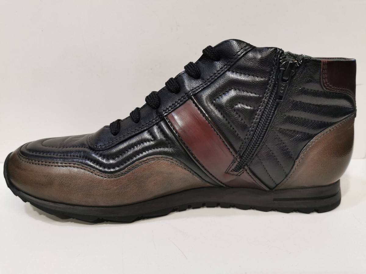 GALIZIO TORRESI SCARPA ALTA UOMO IN PELLE CON CERNIERA LATERALE