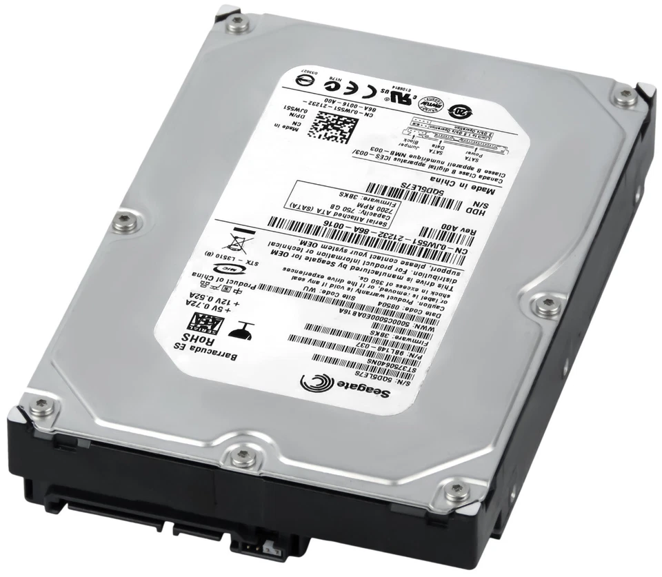 Disco Rigido Dell 0JW551 ST3750640NS 750GB 7.2K 16MB SATA II 3.5'' - Immagine 2 di 3