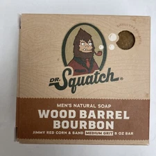 Dr. Squatch Soap - WOOD BARREL BOURBON - Medium Grit Bar