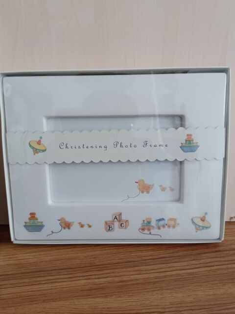 Photo Frame Baptism Christening Frame Ceramic Marks & Spencer Brand New Photo Frame Baptism Christening Frame Ceramic Marks & Spencer Brand New