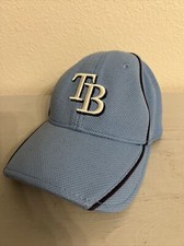 TAMPA BAY RAYS BASEBALL YOUTH CAP LIGHT BLUE HAT ONE SIZE PRE-OWNED 