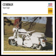 1959 Cushman Super Eagle Scooter New Sign 28" Square USA HVY STEEL 6 lbs