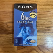 Sony T120VRH Premium Grade VHS Video Tape