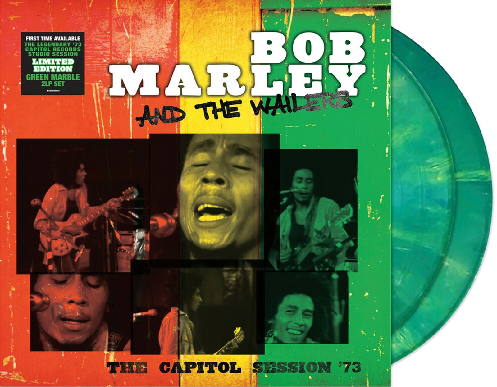 BOB MARLEY & The WAILERS LP x 2 Capitol Sessions '73 TRI-COLOURED Limited SEALED