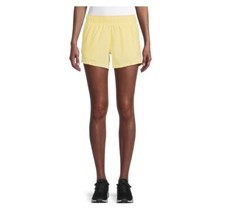 New Athletic Works Women's Plus Size XXXL 22 Lemon Freeze Running Shorts