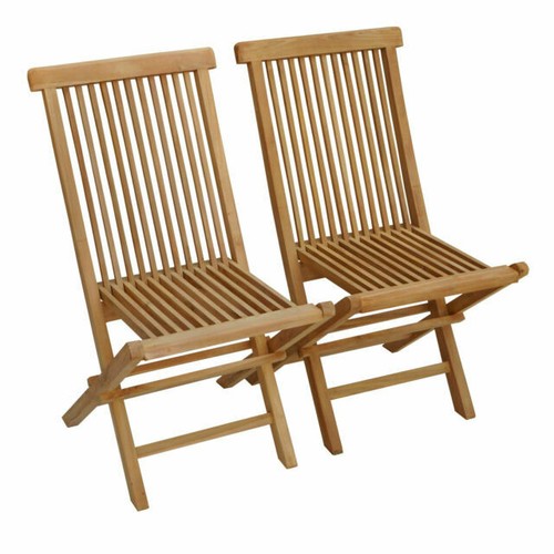 Chaises de bistrot pliantes - VBESTLIFE - Marron - Résine tressée
