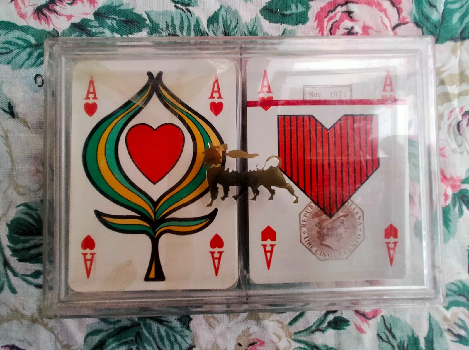 1971 DAL NEGRO 2 mazzi Carte da Gioco Sergio Ruffolo ENI I III Tiratura Limitata
