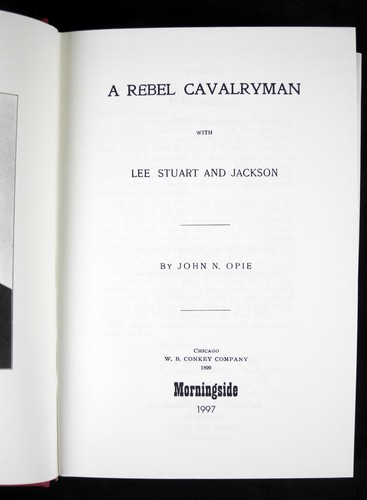 A Rebel Cavalryman by John N. Opie - 1997 Facsimile - Imagen 4 de 4