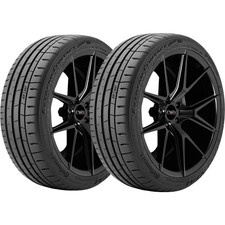 Qty 2 24540zr17 Continental Extreme Contact Sport 02 91w Sl Black Wall Tires