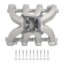 For Gen Iii Ls1ls2 Super Victor Satin Aluminum Cathedral Carb Intake Manifold