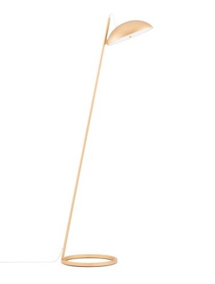 Nova Luce Stehlampe FLUTE Gold 30 W dimmbar 1958 lm 3000 K Fußschalter