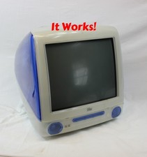 Apple iMac G3 Blueberry 400MHz M5521 256MB 10GB Mac OS X Tiger Working