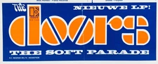 THE DOORS 1969 Dutch RADIO CHART Top 40 SOFT PARADE ADVERT Jim Morrison