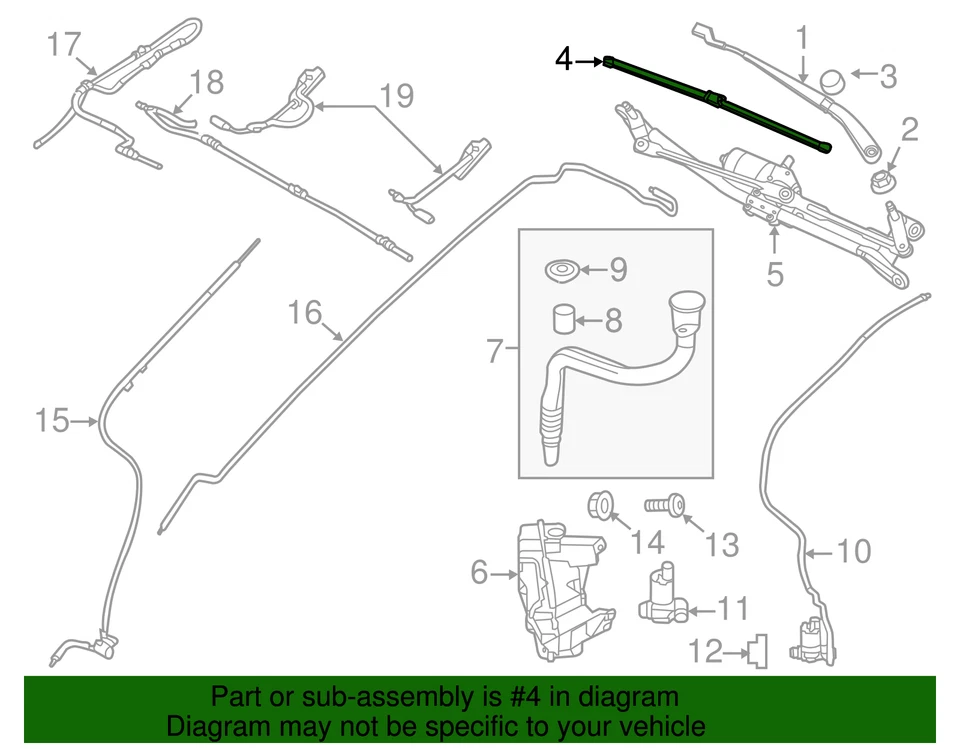 Limpiaparabrisas Land-Rover original LR154898 Foto 3 de 3