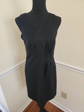 J.Crew Super 120s Wool Sleeveless Sheath Dress Black Size 2